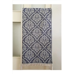 Melis Home, Peştemal, Banyo Havlusu, Plaj Havlusu, %100 Pamuk Damask Lacivert