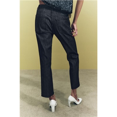 ZW COLLECTION BOOTCUT HIGH-WAIST CROPPED JEANS