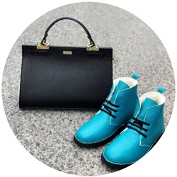 Ab.Zapatos 4619/2 Turquesa+Ab.Zapatos PELLE Birkin/2 (720) АКЦИЯ