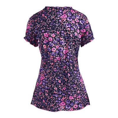 koi Scrubs Floral Valley Print Top