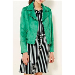 Chaqueta biker Verde