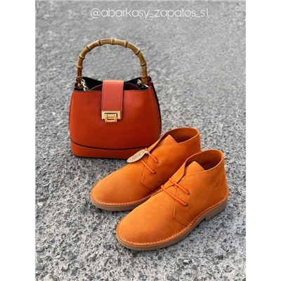 AB.Z. SAFARY mandarina+Ab.Zapatos PELLE Bambu (630) naranja АКЦИЯ