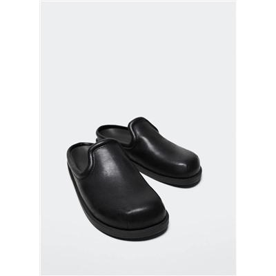Zueco efecto piel  -  Mujer | MANGO OUTLET Melilla