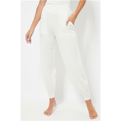 Pantalón cintura alta - Blanco