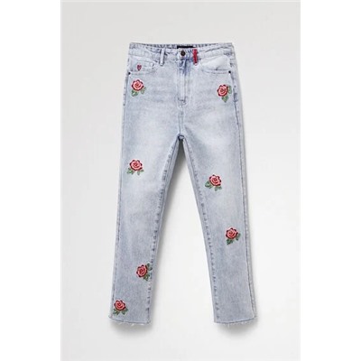 Vaquero Straight cropped floral