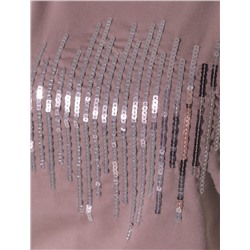 Нарядная футболка с принтом пайетками