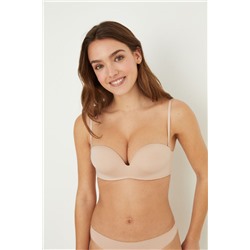 SUPERB Sujetador sin tirantes súper push up microfibra