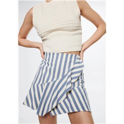 Falda algodón rayas -  Mujer | MANGO OUTLET Melilla
