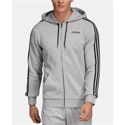 adidas Men's Essentials 3-Stripes Fleece Zip Hoodie