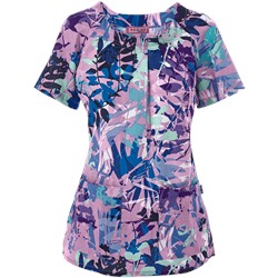 koi Scrubs Bora Bora Print Top