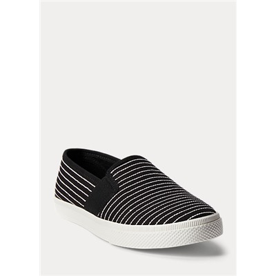 Lauren Jinny Stitched Canvas Sneaker