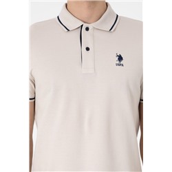 Erkek Slim Fit Polo Yaka Taş Basic Tişört