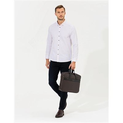 Bordo Slim Fit Uzun Kollu Gömlek