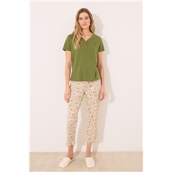 Camiseta lisa manga corta 100% algodón verde