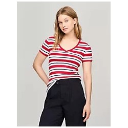 Stripe V-Neck Favorite T-Shirt