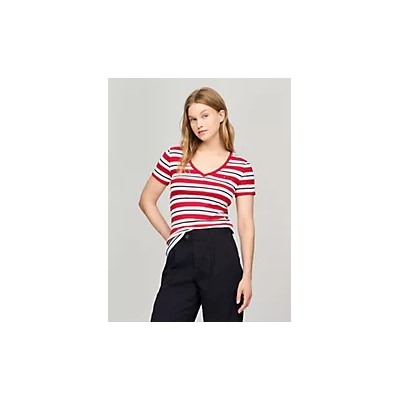 Stripe V-Neck Favorite T-Shirt