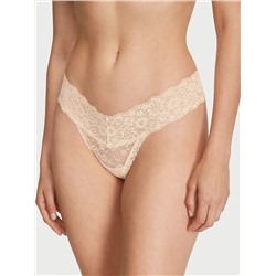 HE LACIE Lace-Up Lace Thong Panty