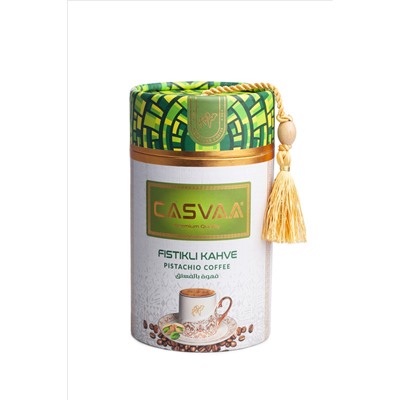 Кофе "Casvaa" 250 гр с ароматом фисташки и молока (банка) 1/12