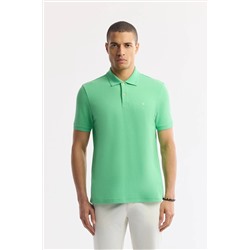 Avva, Erkek Neon Yeşil Polo Yaka Kırılmaz Yaka, Serin Tutan, Hızlı Kuruyan Pamuklu T-Shirt B001032