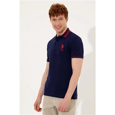 Erkek Lacivert Basic Polo Yaka Tişört