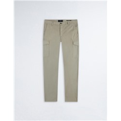 Slim Fit Cargo Trousers, Men, Dark Green