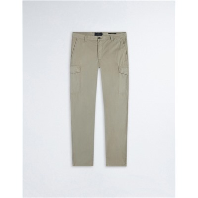 Slim Fit Cargo Trousers, Men, Dark Green