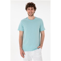 Erkek Regular Fit Bisiklet Yaka Aqua Basic Tişört
