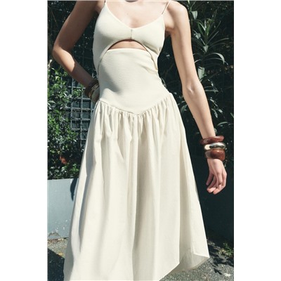 COMBINED CUT-OUT DRESS