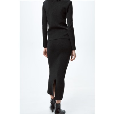 KNIT MIDI SKIRT