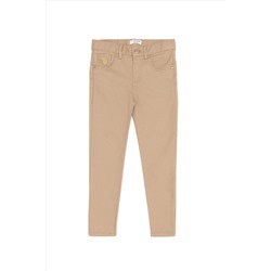 Kız Çocuk Camel Kanvas Pantolon