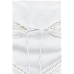 EMBROIDERED STRAPLESS TOP