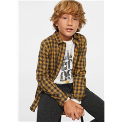 Camisa algodón cuadros -  Niño | MANGO OUTLET España