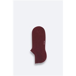 Avva, Erkek Bordo Pamuklu Sneaker Çorap B008553