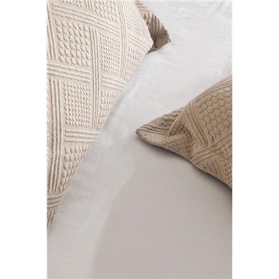 Triangle King Size Yatak Örtüsü - Bej