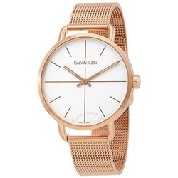 Calvin Klein  Even Quartz Silver Dial Ladies Watch