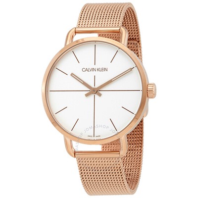 Calvin Klein  Even Quartz Silver Dial Ladies Watch