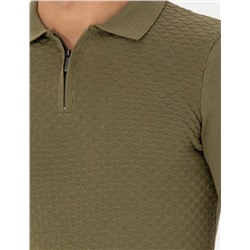Haki Slim Fit Kazak