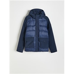 Jacke aus Materialmix