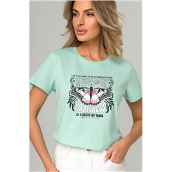 Женская хлопковая футболка Happyfox