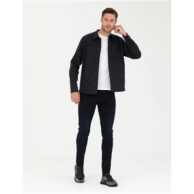Lacivert Regular Fit Gömlek Ceket