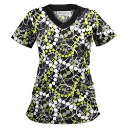 UA Mardi Gras Granite Print Scrub Top