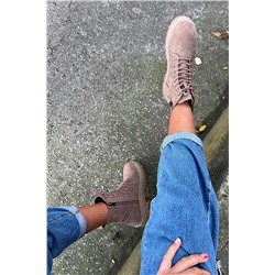 Bambi Vizon Süet Kadın Bot & Bootie K02669744002