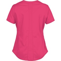 White Cross Scrubs Allure STRETCH Curved V-Neck Top