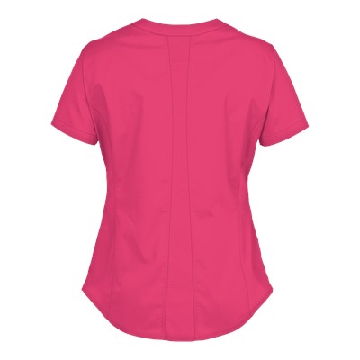 White Cross Scrubs Allure STRETCH Curved V-Neck Top