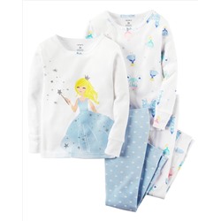 4-Piece Snug Fit Cotton PJs