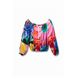 Blusa floral M. Christian Lacroix