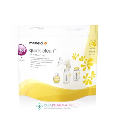 Medela Quick Clean - Sachets Stérilisateur pour Micro-ondes x5