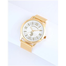 HIS AND HERS GOLD MESH STRAP WATCH SET