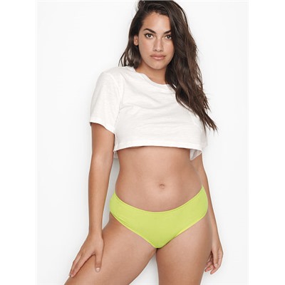 VICTORIA'S SECRET Stretch Cotton Lace Ruched-back Hiphugger Panty