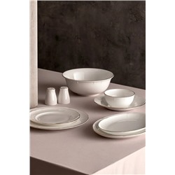Edmon 6 Kişilik 30 Parça Yemek Takımı - Beyaz/Gold